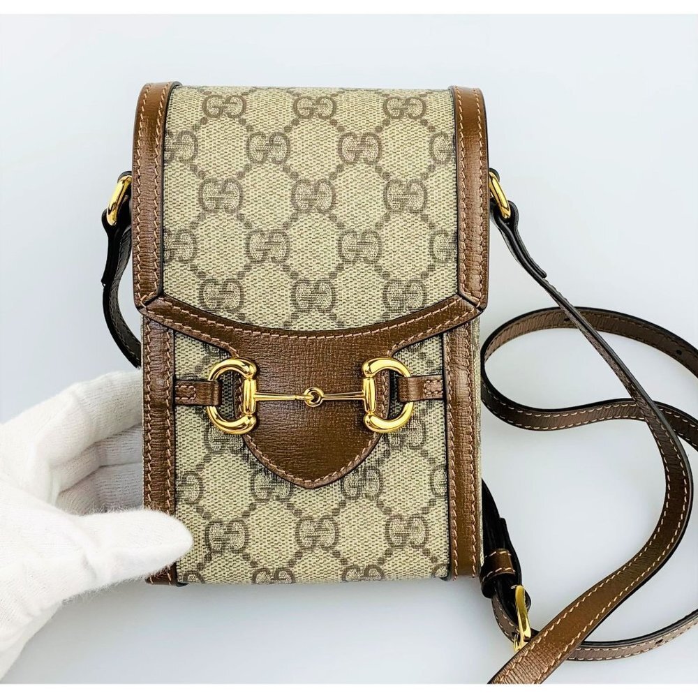 NIB Gucci horsebit 1955 mini bag - Picture 3 of 12